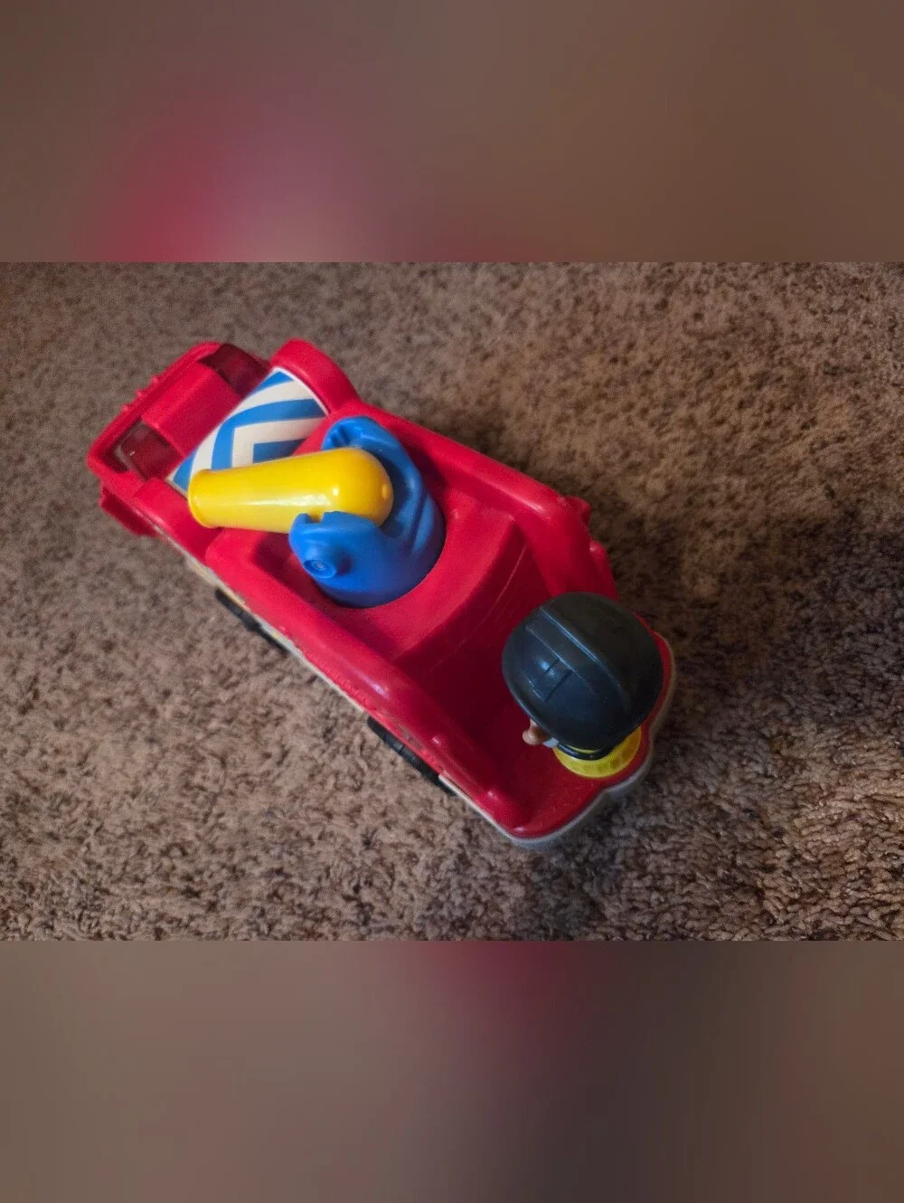 Red Kids Toy 1 Fire Truck with Figure - 2 Little People Tested